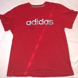 Adidas Red Climalite Performance T-Shirt